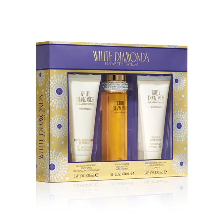 Elizabeth Taylor White Diamond 3 Pcs Gift Set